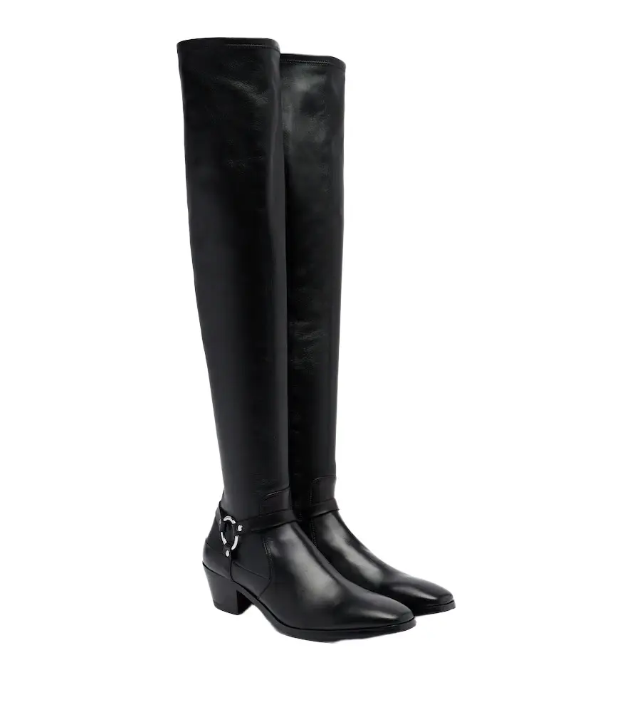Leather over-the-knee boots Leather over-the-knee boots