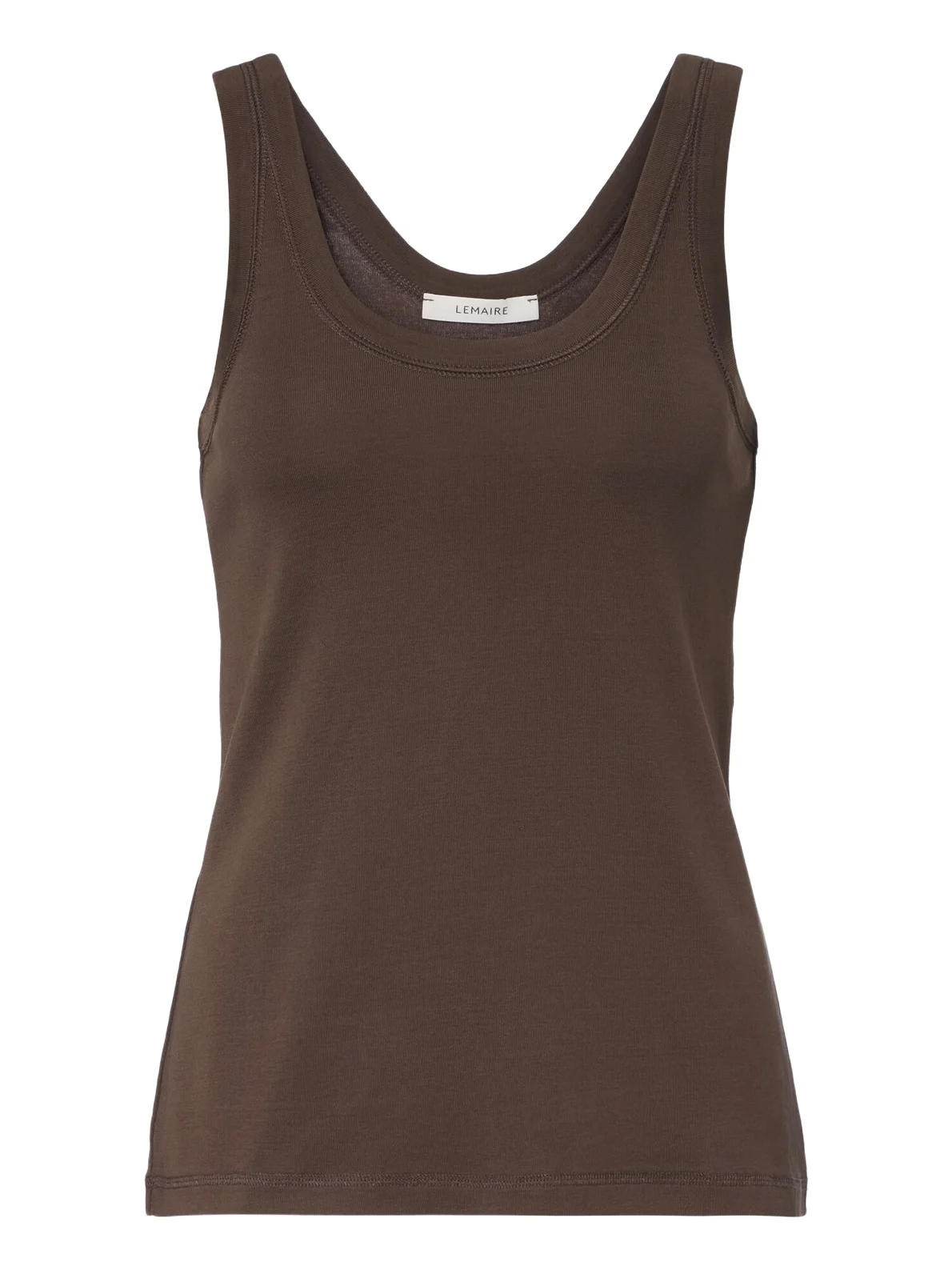 RIbbed-knit cotton tank top