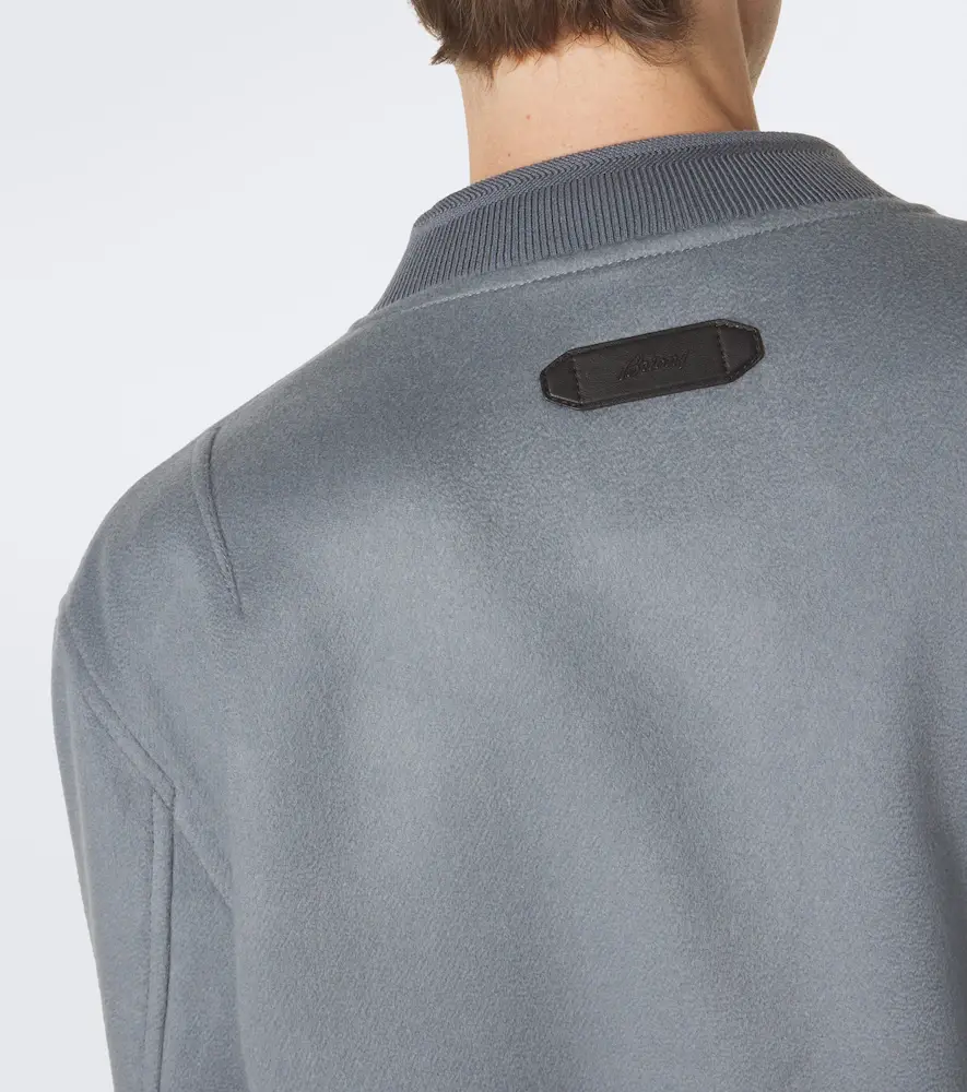 Brioni Wool and cashmere bomber jacket | Thumbnail 3 Brioni Wool and cashmere bomber jacket | Thumbnail 3