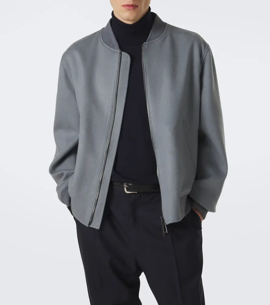 Brioni Wool and cashmere bomber jacket | Thumbnail 5 Brioni Wool and cashmere bomber jacket | Thumbnail 5