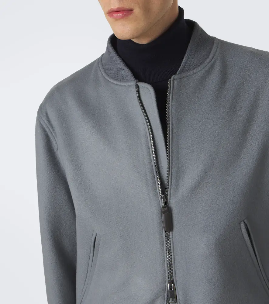 Brioni Wool and cashmere bomber jacket | Thumbnail 6 Brioni Wool and cashmere bomber jacket | Thumbnail 6