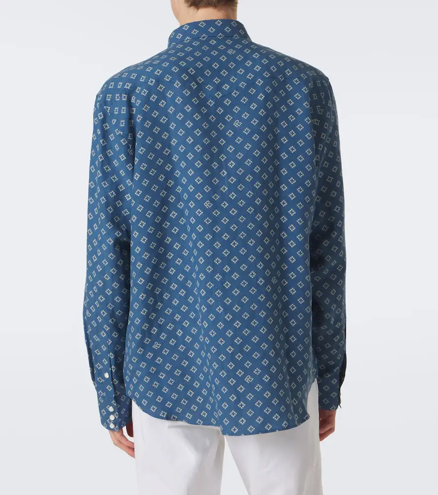 Ralph Lauren Purple Label Printed linen and silk shirt | Thumbnail 2 Ralph Lauren Purple Label Printed linen and silk shirt | Thumbnail 2