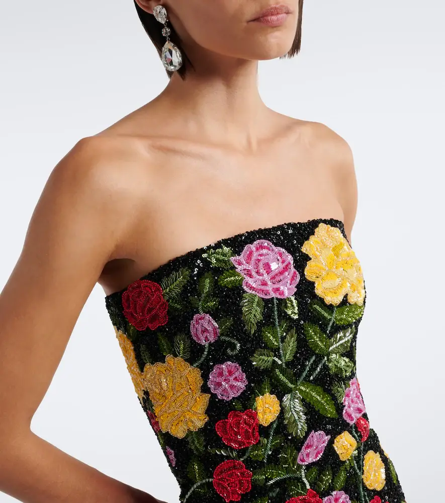 LA FUORI Là Fuori Maison Rose embellished bustier gown | Thumbnail 5 LA FUORI Là Fuori Maison Rose embellished bustier gown | Thumbnail 5