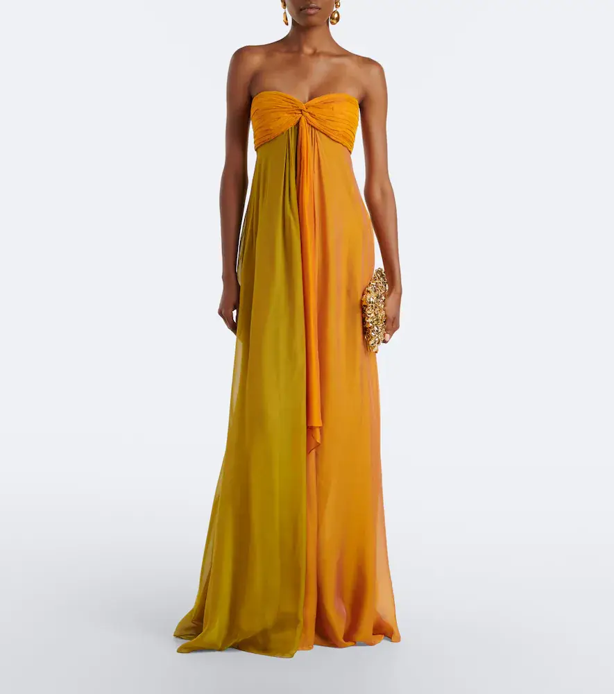 Retrofête Retrofête Lunaria chiffon maxi dress | Thumbnail 2 Retrofête Retrofête Lunaria chiffon maxi dress | Thumbnail 2