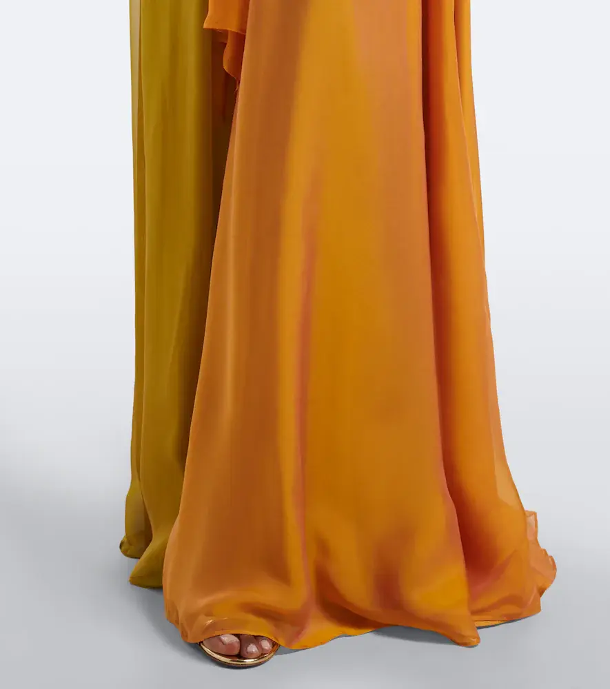 Retrofête Retrofête Lunaria chiffon maxi dress | Thumbnail 5 Retrofête Retrofête Lunaria chiffon maxi dress | Thumbnail 5