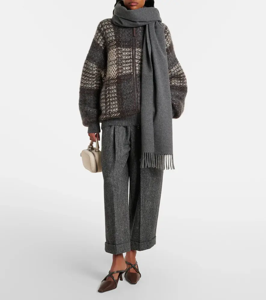 Brunello Cucinelli Cashmere scarf | Thumbnail 4 Brunello Cucinelli Cashmere scarf | Thumbnail 4