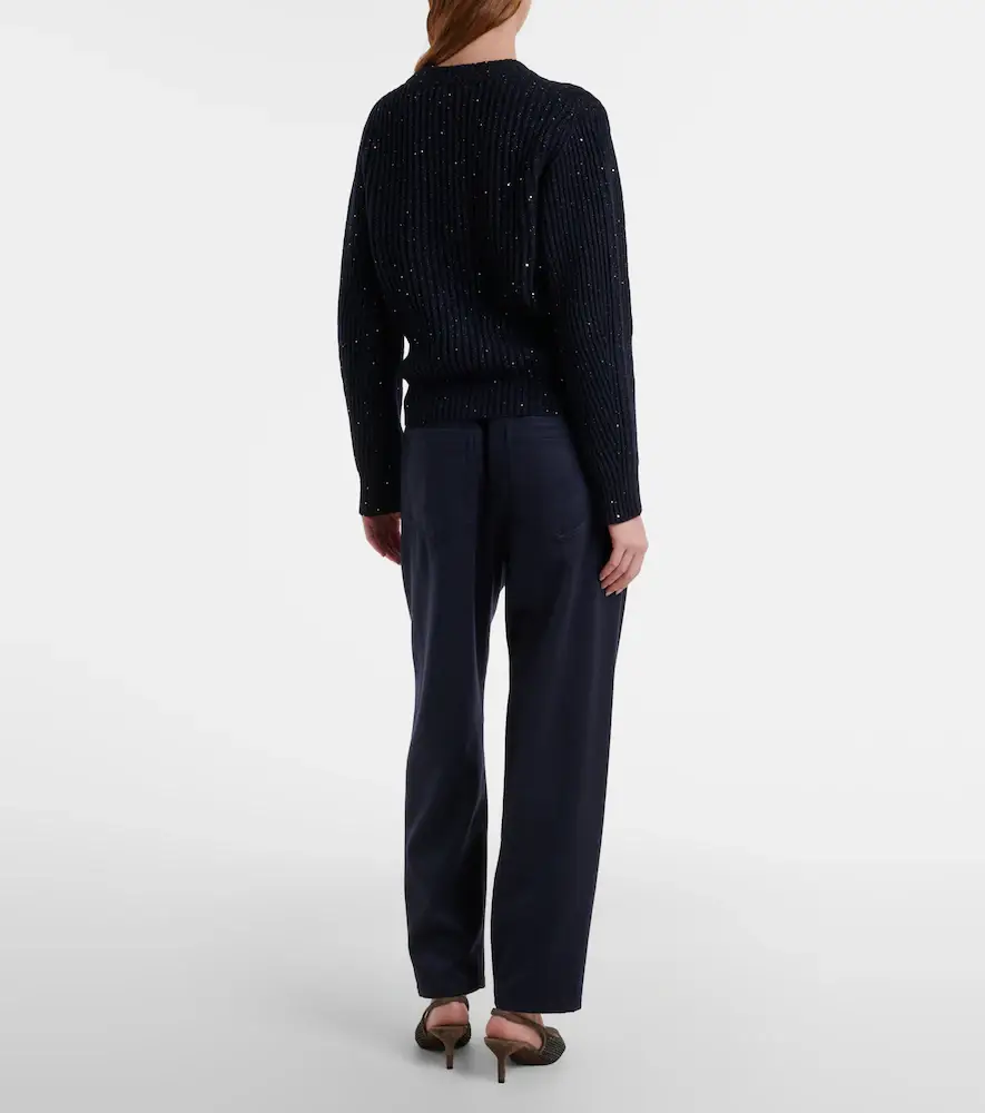 Brunello Cucinelli Monili wool straight pants | Thumbnail 2