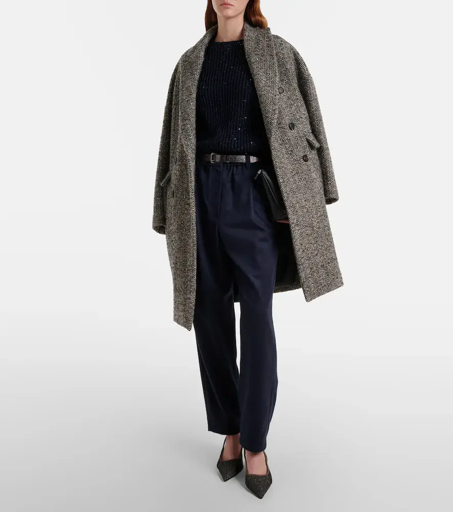 Brunello Cucinelli Monili wool straight pants | Thumbnail 3