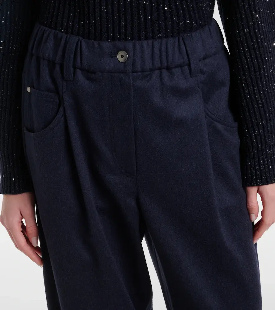 Brunello Cucinelli Monili wool straight pants | Thumbnail 4