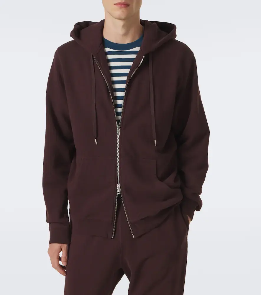 Sunspel Loopback cotton hoodie | Thumbnail 2