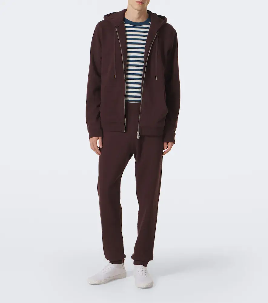 Sunspel Loopback cotton hoodie | Thumbnail 4