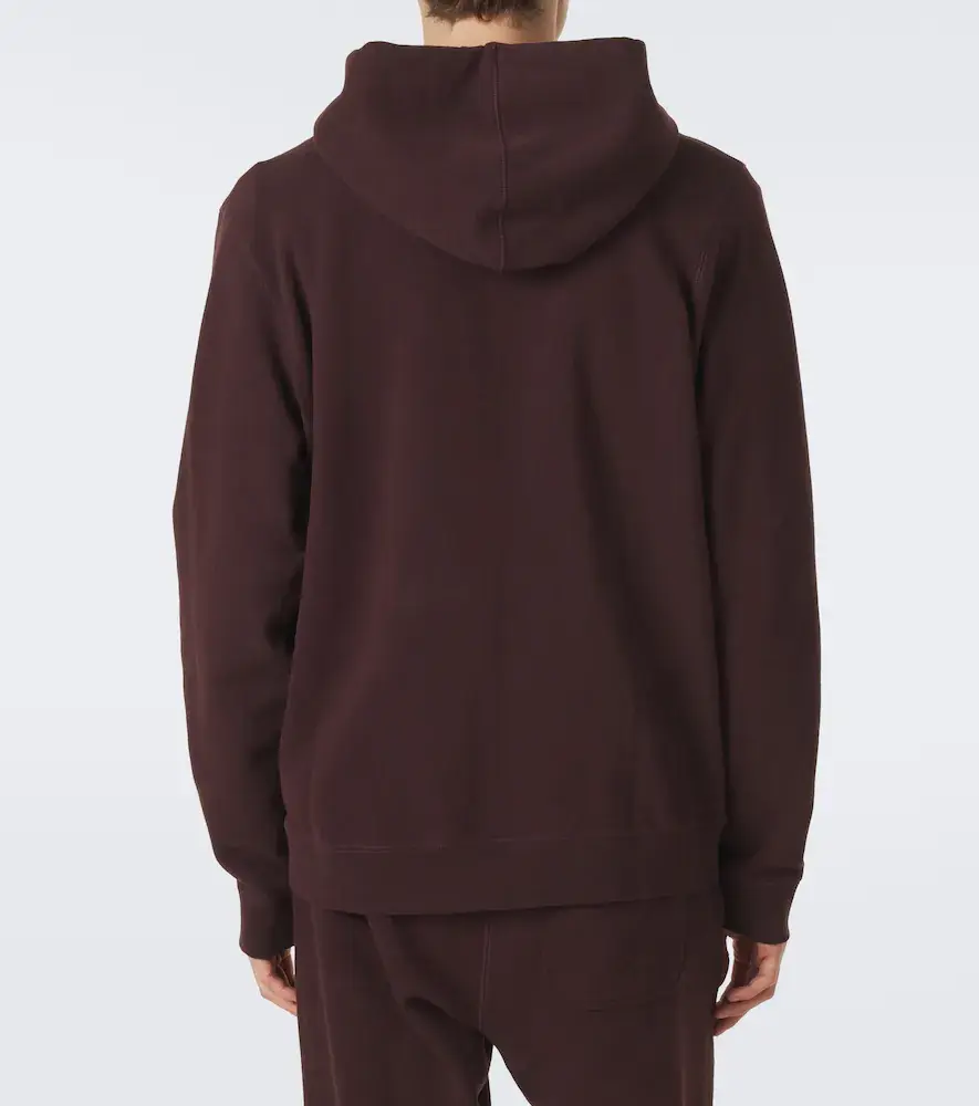Sunspel Loopback cotton hoodie | Thumbnail 5