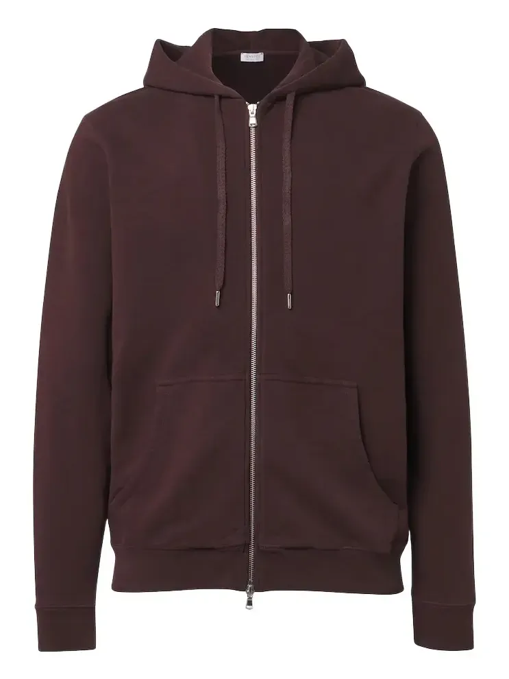 Sunspel Loopback cotton hoodie