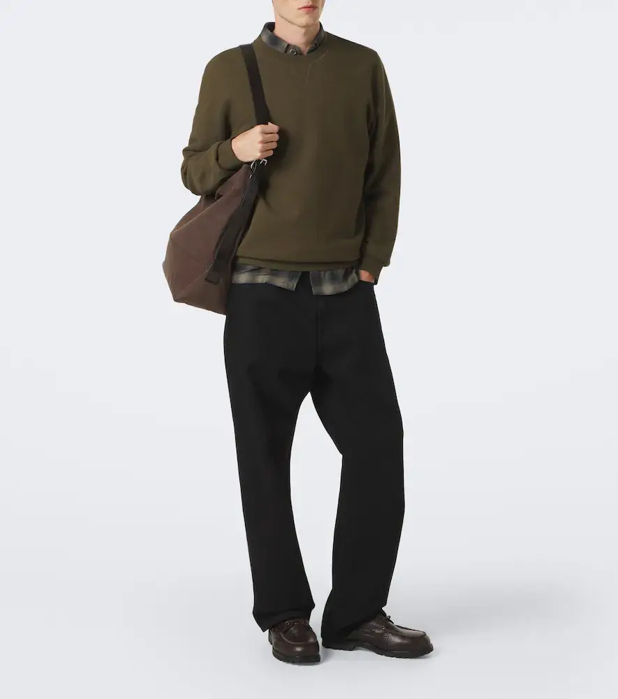 Sunspel Loopback cotton sweatshirt | Thumbnail 4