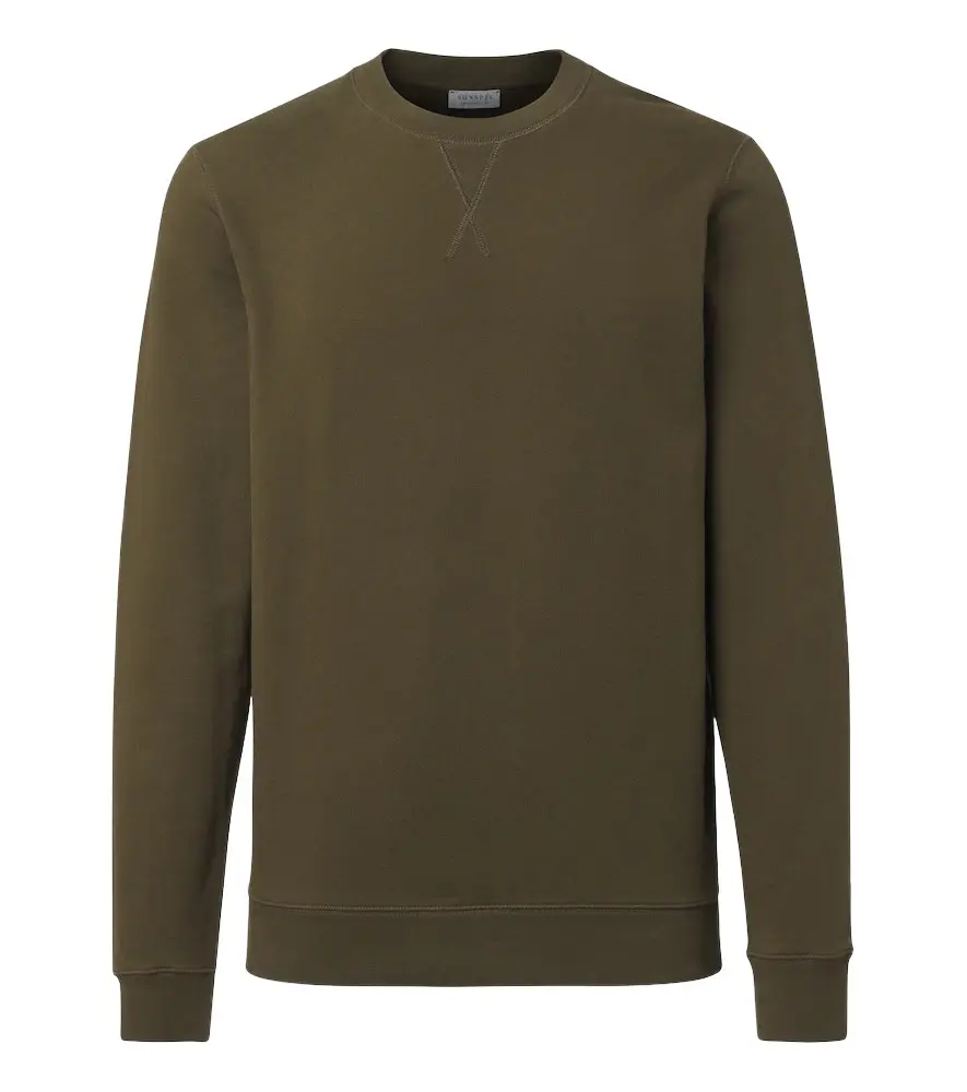 Sunspel Loopback cotton sweatshirt | Image 1 Sunspel Loopback cotton sweatshirt | Image 1