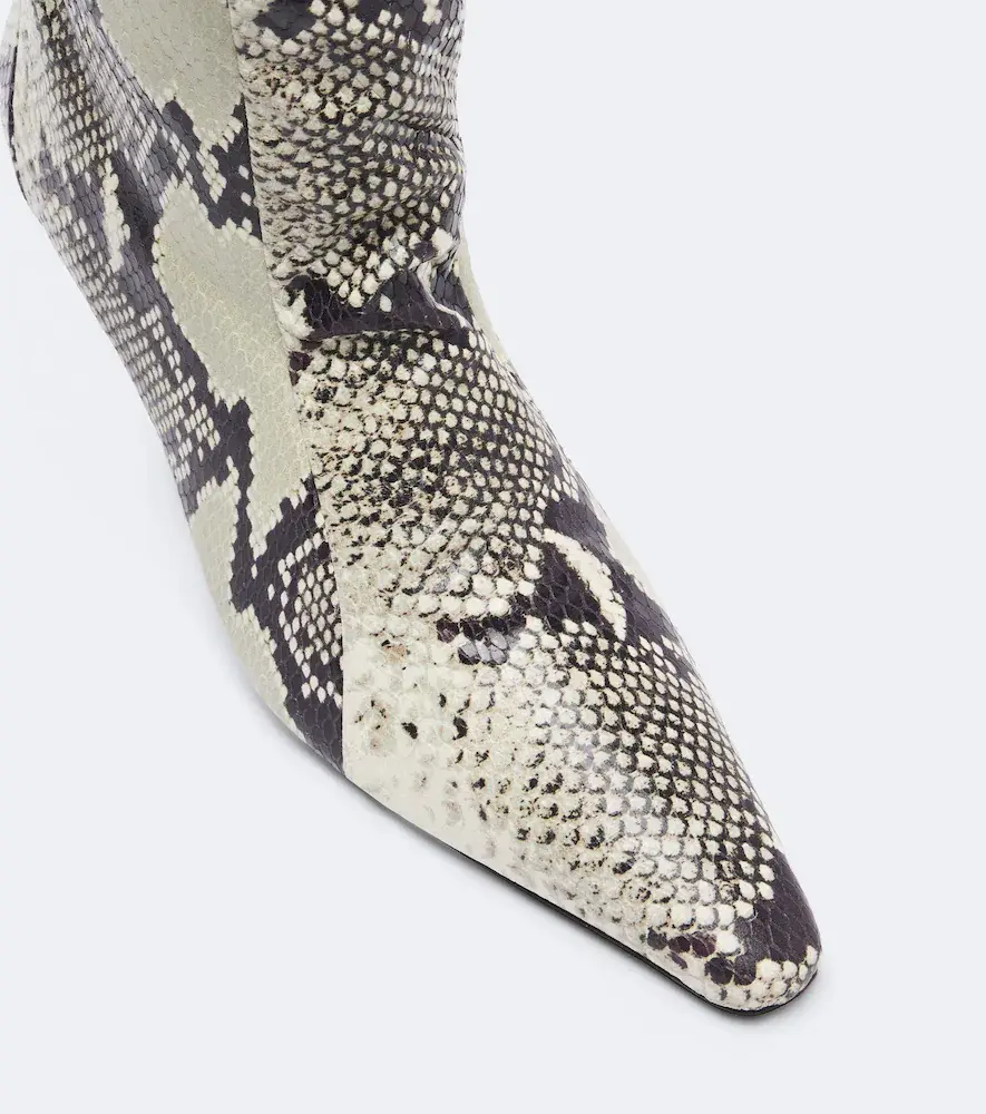 Jude Cave snake-effect leather mid-calf boots | Thumbnail 4 Jude Cave snake-effect leather mid-calf boots | Thumbnail 4