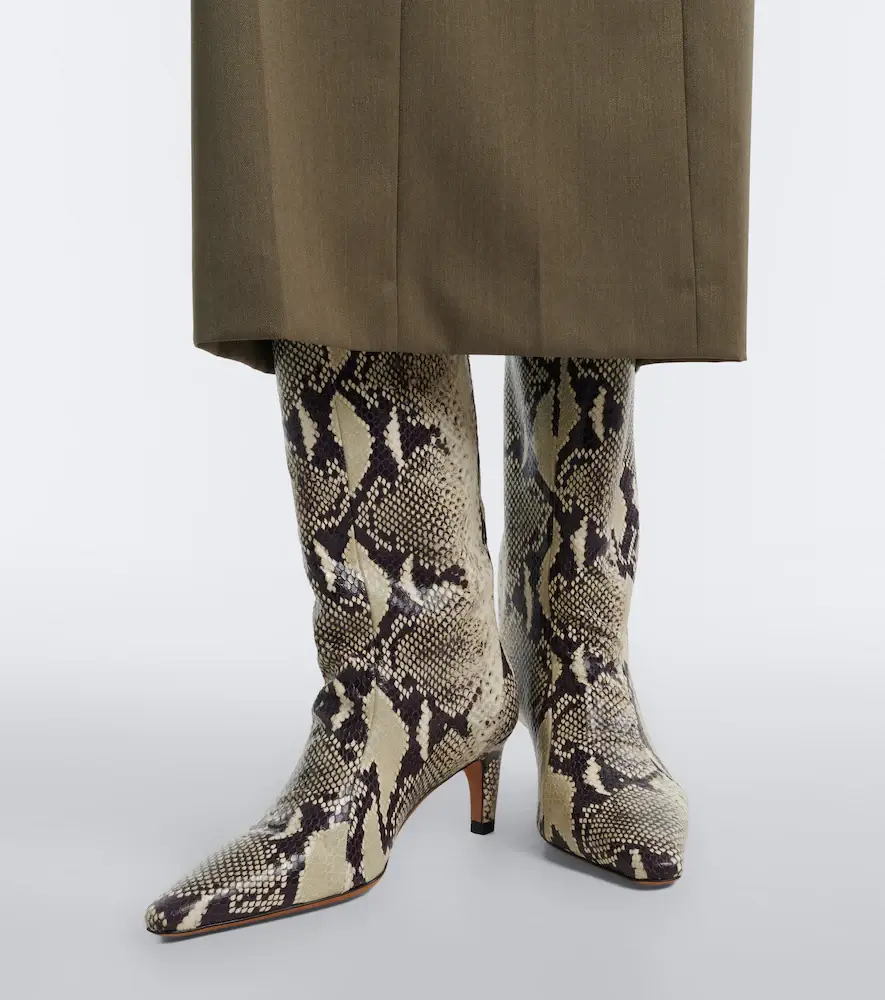 Jude Cave snake-effect leather mid-calf boots | Thumbnail 5 Jude Cave snake-effect leather mid-calf boots | Thumbnail 5