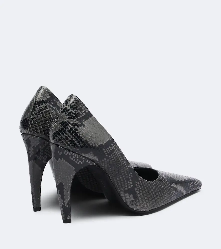 Jude Fame snake-effect leather pumps | Thumbnail 4