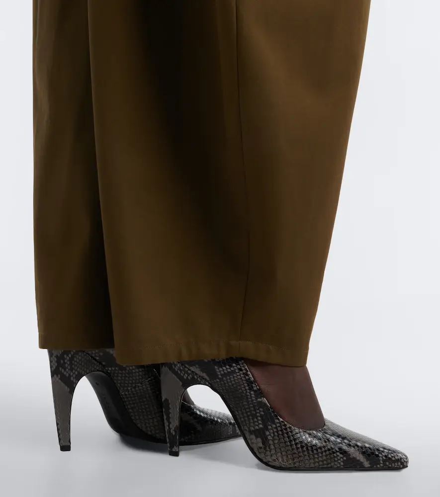 Jude Fame snake-effect leather pumps | Thumbnail 5