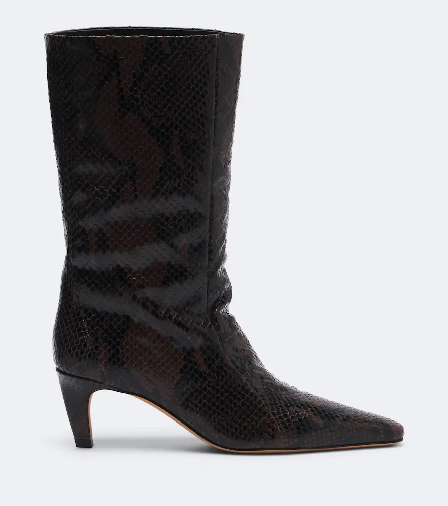 Jude Cave snake-effect leather mid-calf boots | Thumbnail 2 Jude Cave snake-effect leather mid-calf boots | Thumbnail 2