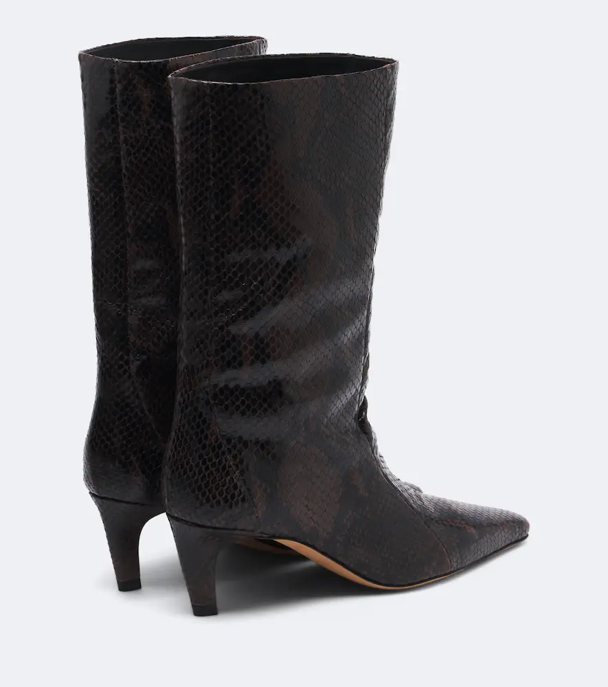 Jude Cave snake-effect leather mid-calf boots | Thumbnail 3 Jude Cave snake-effect leather mid-calf boots | Thumbnail 3