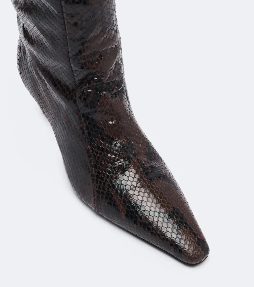 Jude Cave snake-effect leather mid-calf boots | Thumbnail 4 Jude Cave snake-effect leather mid-calf boots | Thumbnail 4