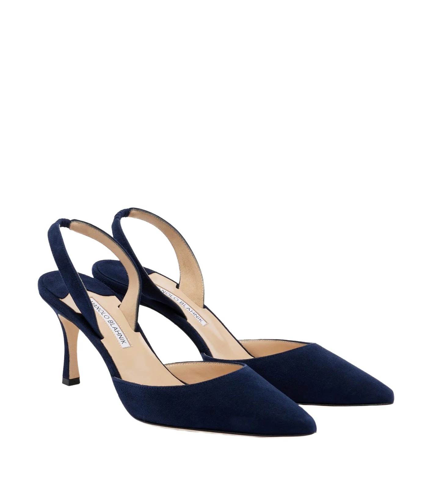Manolo Blahnik Carolyne 70 suede slingback pumps