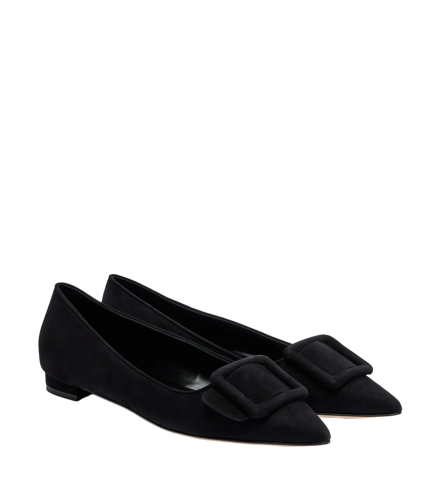 Manolo Blahnik Maysale suede ballet flats