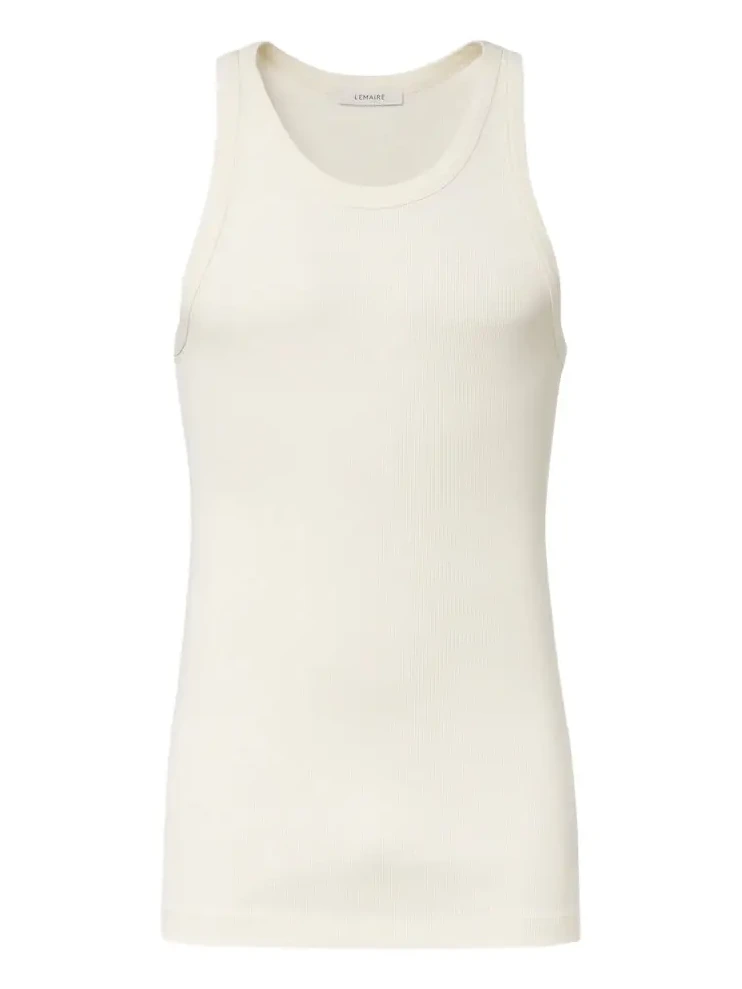 Ribbed-knit cotton tank top Ribbed-knit cotton tank top