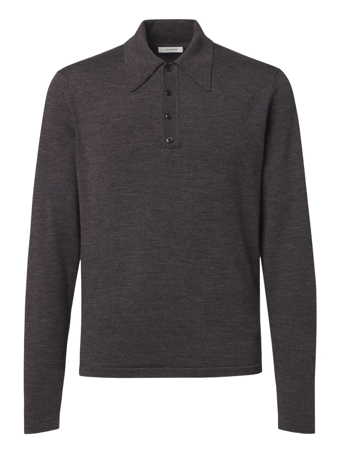 Wool polo sweater