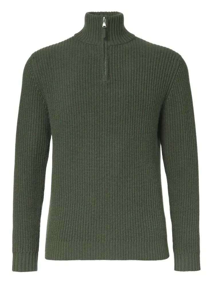 Wool and cashmere half-zip sweater Wool and cashmere half-zip sweater