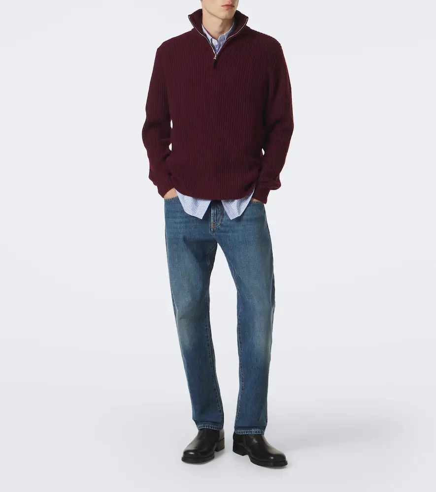 Allude Wool and cashmere half-zip sweater | Thumbnail 2 Allude Wool and cashmere half-zip sweater | Thumbnail 2