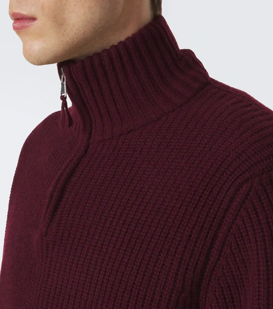 Allude Wool and cashmere half-zip sweater | Thumbnail 4 Allude Wool and cashmere half-zip sweater | Thumbnail 4