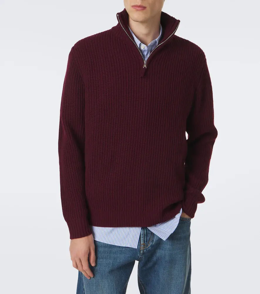 Allude Wool and cashmere half-zip sweater | Thumbnail 5 Allude Wool and cashmere half-zip sweater | Thumbnail 5