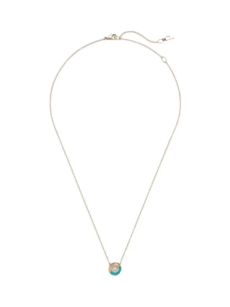 Possession Vibrant Palace 18kt rose gold necklace with turquoise and diamond