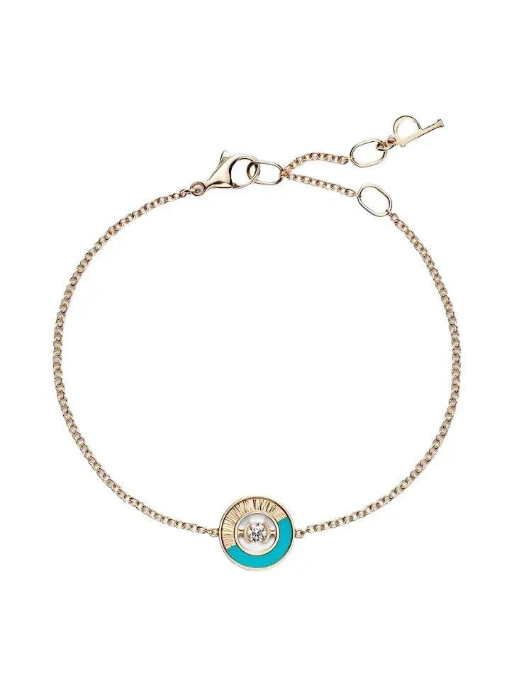 Possession Vibrant Palace 18kt rose gold bracelet with turquoise and diamond