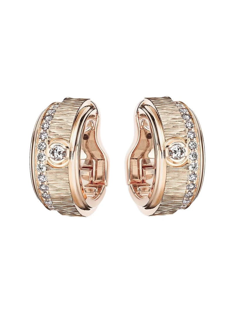 Piaget Possession Decor Palace 18kt rose gold hoop earrings with diamonds