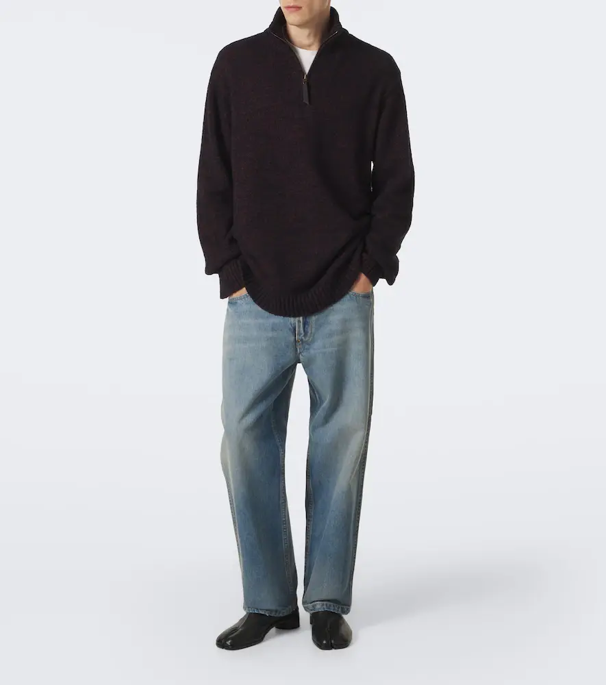Maison Margiela Cotton and wool-blend sweater | Thumbnail 2 Maison Margiela Cotton and wool-blend sweater | Thumbnail 2