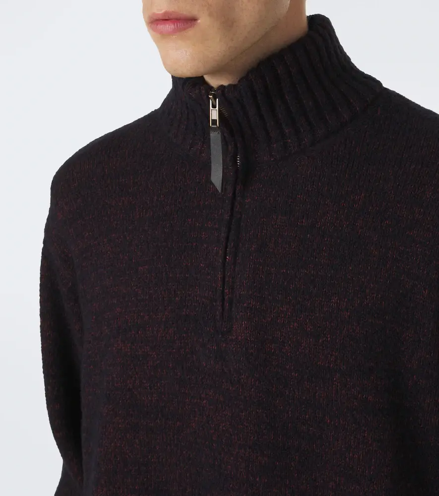 Maison Margiela Cotton and wool-blend sweater | Thumbnail 3 Maison Margiela Cotton and wool-blend sweater | Thumbnail 3