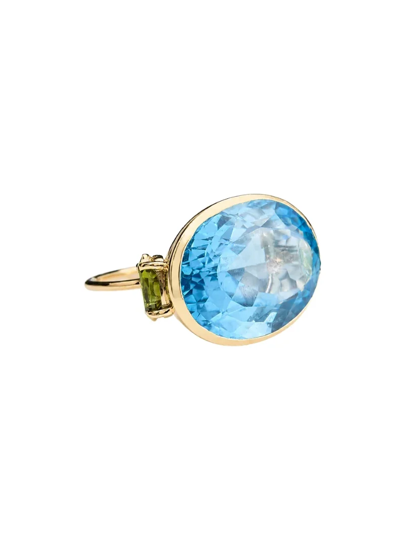 18.122ct Tourmaline Topaz 18K Gold Cocktail Ring 18.122ct Tourmaline Topaz 18K Gold Cocktail Ring