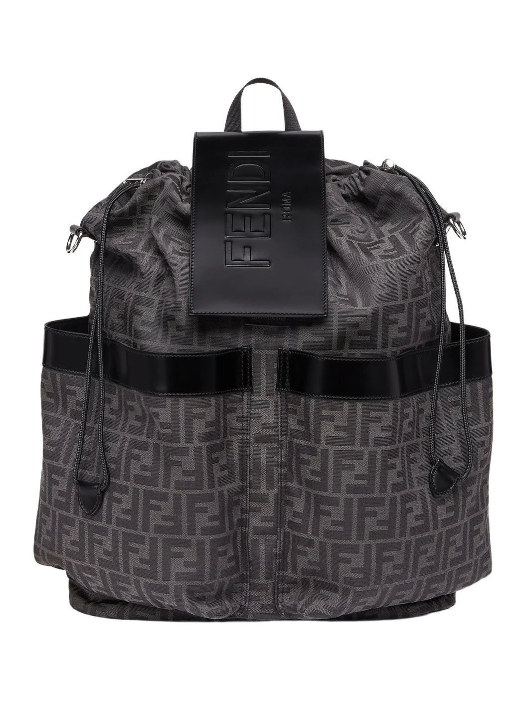 Fendi Strike Large FF Jacquard Fabric Backpack