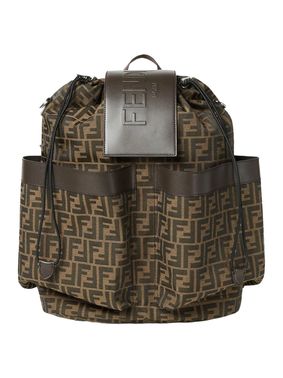Fendi Strike Large FF Jacquard Fabric Backpack