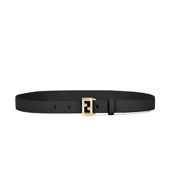 Belt decorated with an FF buckle, a heritage detail Belt decorated with an FF buckle, a heritage detail
