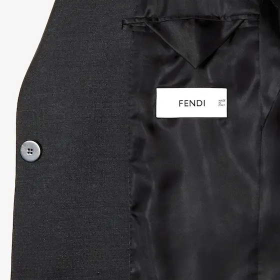 Fendi Tailored-style single-breasted slim-fit jacket | Thumbnail 5 Fendi Tailored-style single-breasted slim-fit jacket | Thumbnail 5