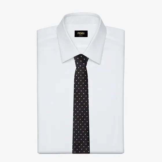 Fendi Cuneo Silk Tie | Thumbnail 2 Fendi Cuneo Silk Tie | Thumbnail 2