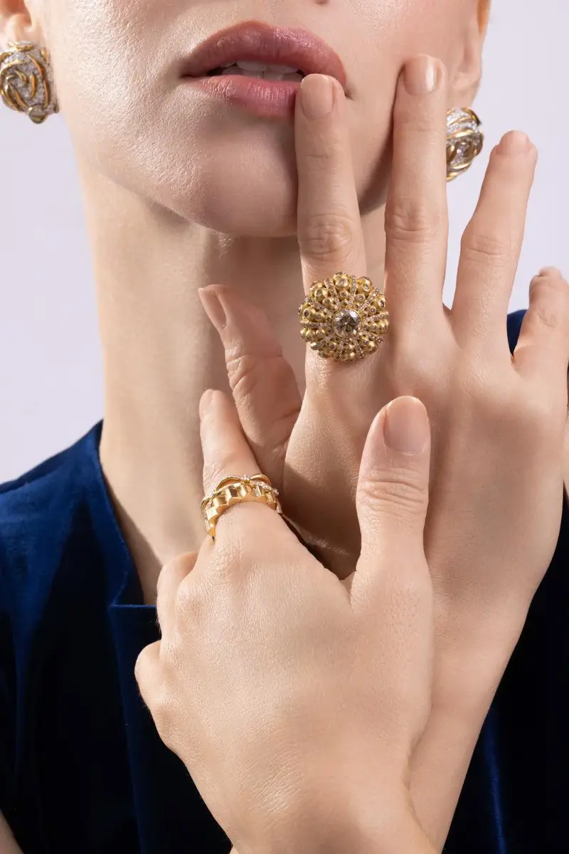CICADA Brown Diamond Dome Ring | Thumbnail 3