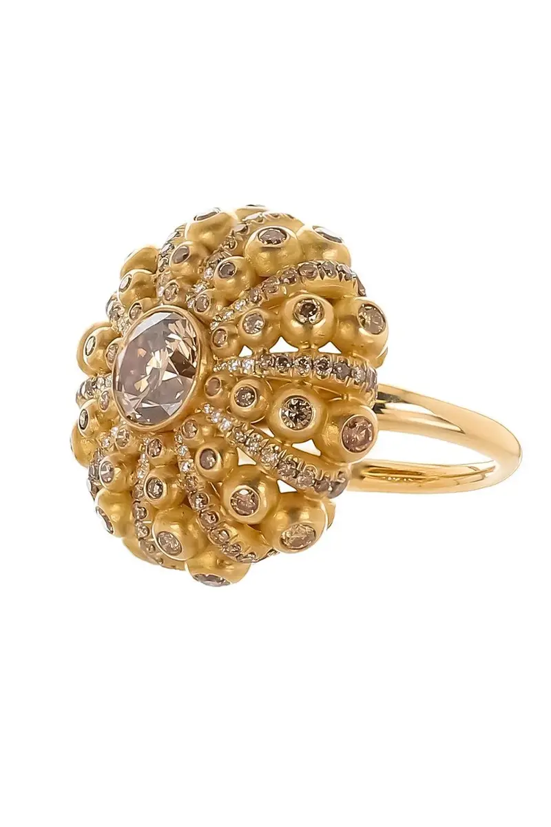 CICADA Brown Diamond Dome Ring | Thumbnail 7