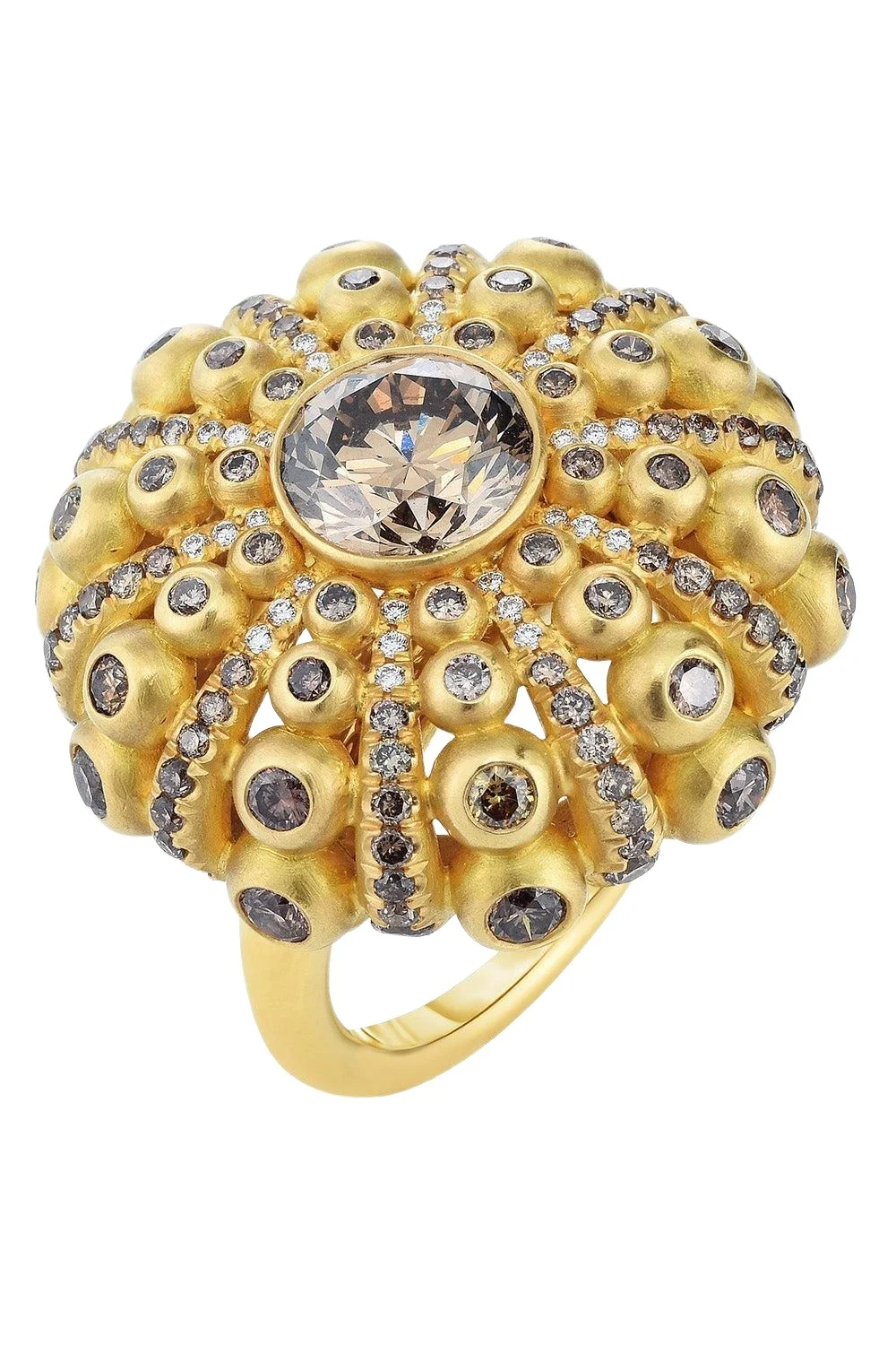 CICADA Brown Diamond Dome Ring