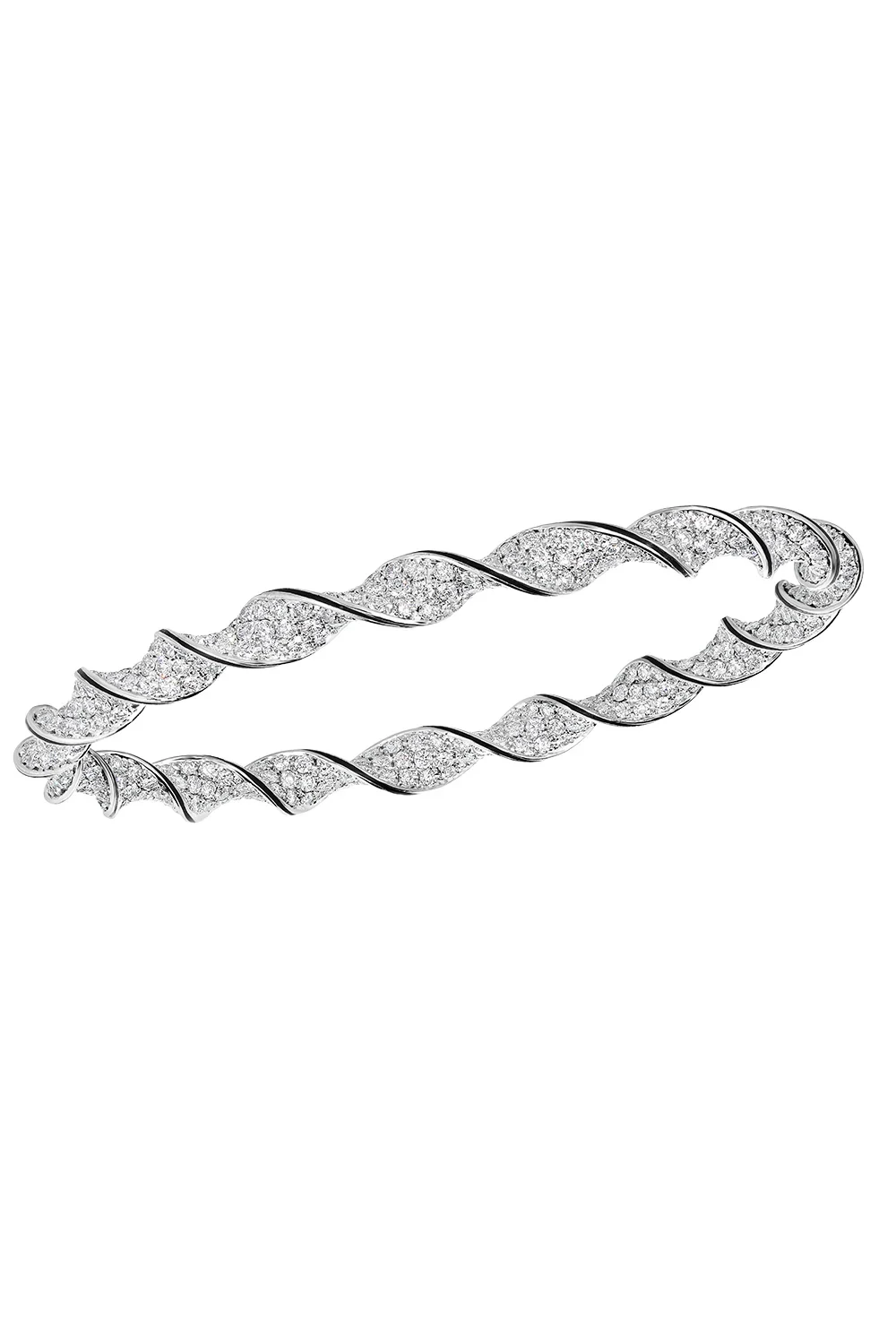 Diamond Black Enamel Twist Bracelet Diamond Black Enamel Twist Bracelet
