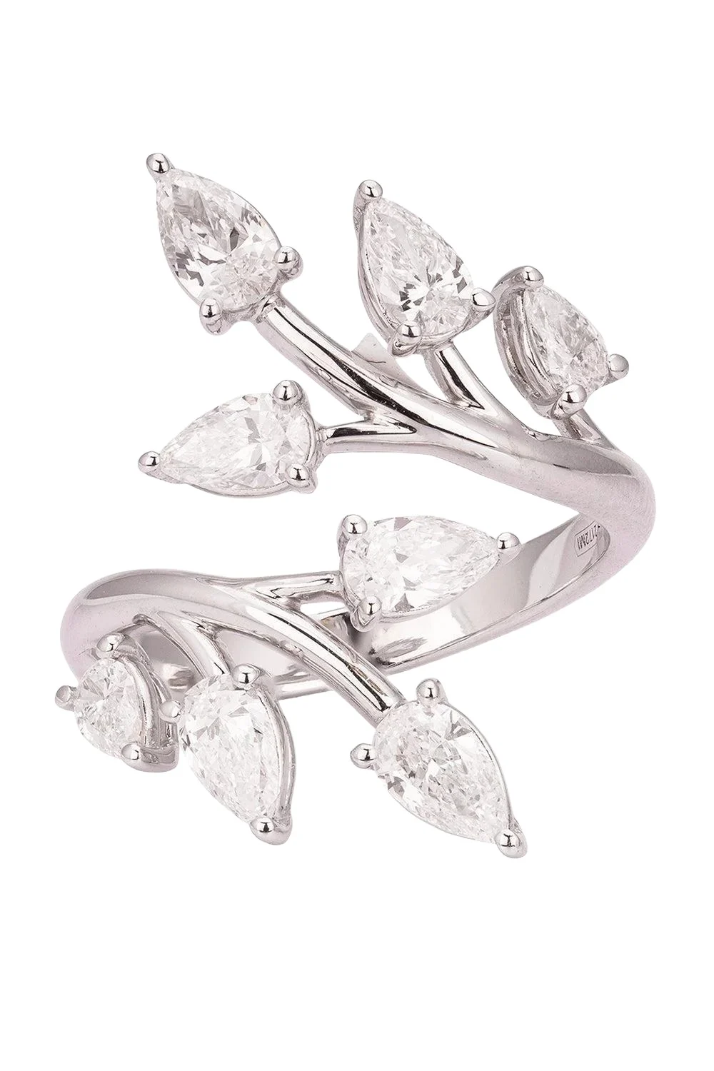 Diamond Bypass Branch Ring